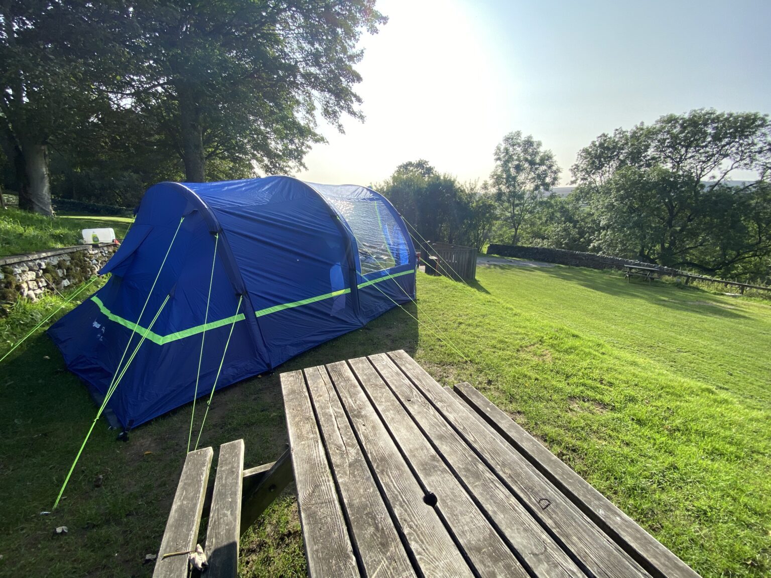 Electric & NonElectric Camping Tent pitches in the Yorkshire Dales at
