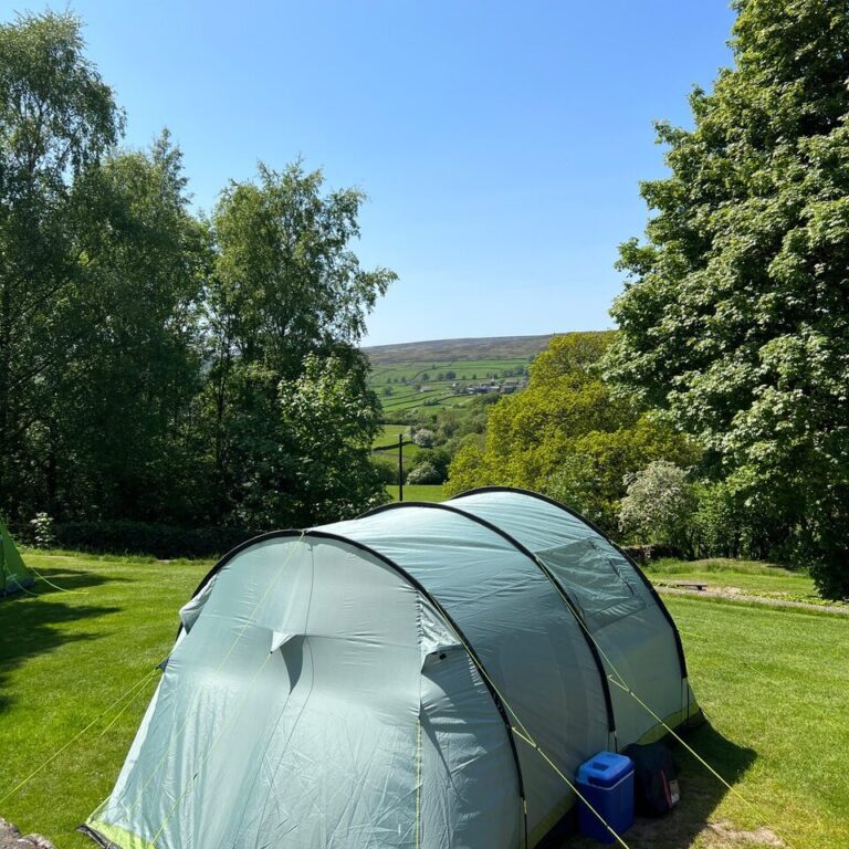Electric & NonElectric Camping Tent pitches in the Yorkshire Dales at