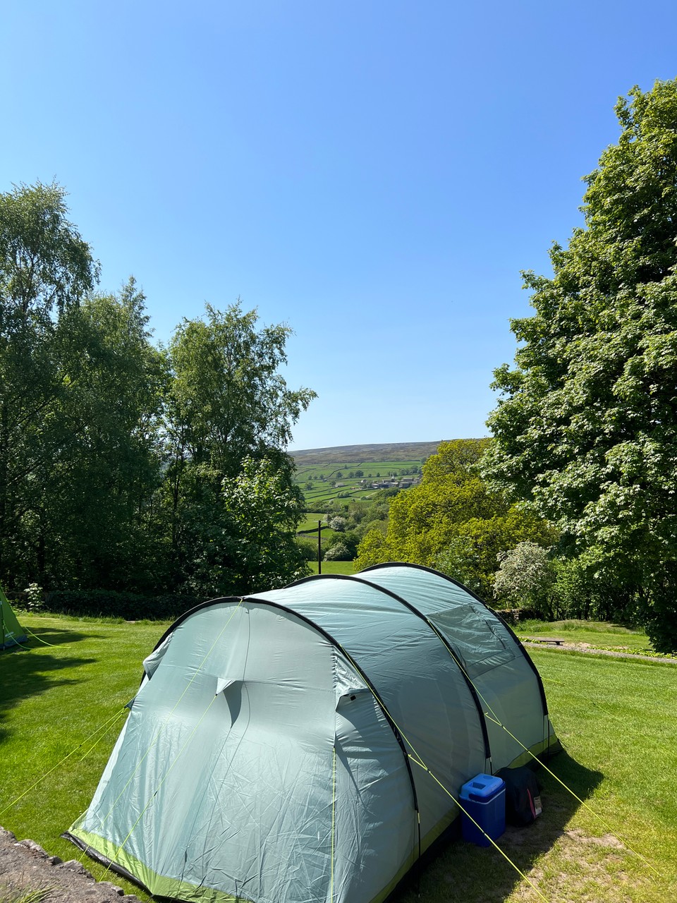 Electric Non Electric Camping Tent pitches in the Yorkshire Dales at Howgill Lodge